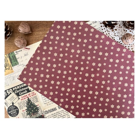 【印刷物】collage paper christmas1 クリスマスのコラージュペーパー1【再販】