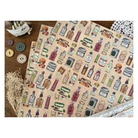 【印刷物】paper vintage cosme ヴィンテージなコスメ柄のペーパー