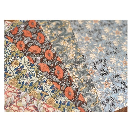 【印刷物】pattern vintage flower2 ヴィンテージな花のパターン2