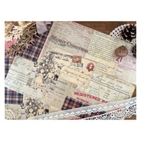 【印刷物】collage paper christmas2 クリスマスのコラージュペーパー2