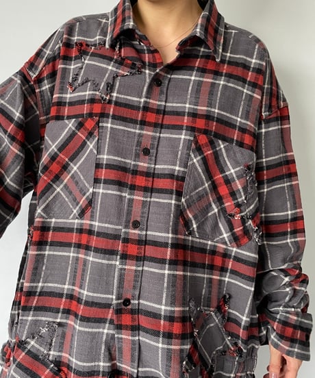 NAM "BELLOWS HEAVY FLANNEL SHIRT & PANTS" (GREY/STAR)