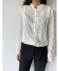 Chloe no collar shirts blouse