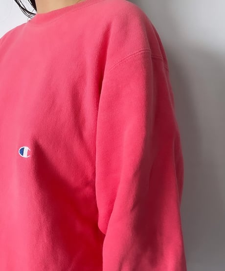 90s CHAMPION REVERSE WEAVE  L "pink" made in usa