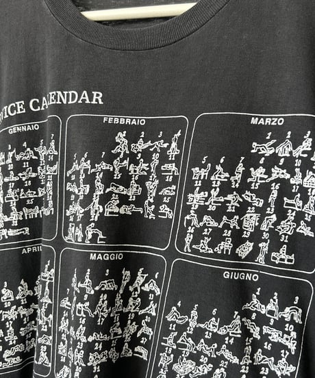 80~90s "VENICE CALENDAR" s/s tee