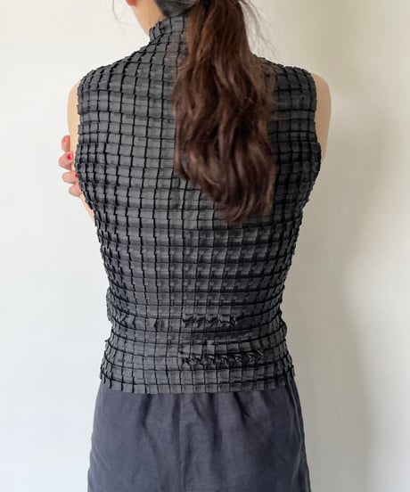 Metallic Pleats Tops