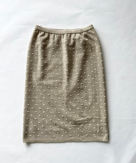 Europe Dot knit skirt