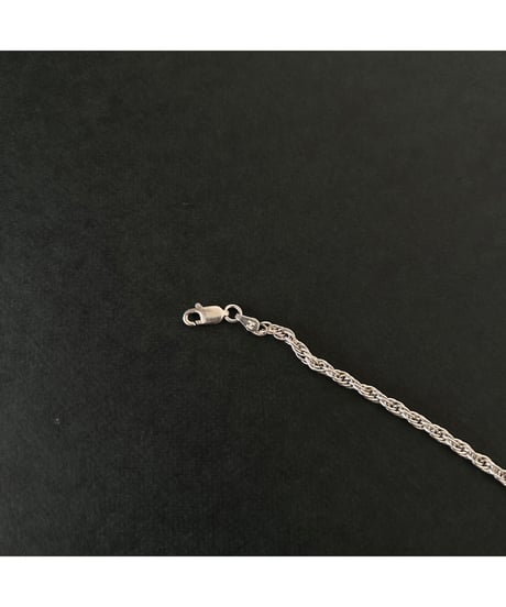 Vintage ITALY 925 Rope chain bracelet ③