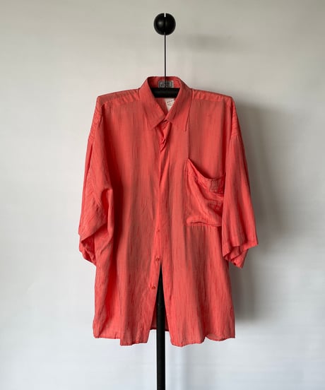 80-90s GIANNI VERSACE rayon s/s shirt 46