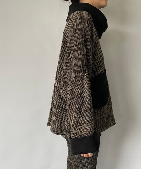 Europe Vintage asymmetry knit