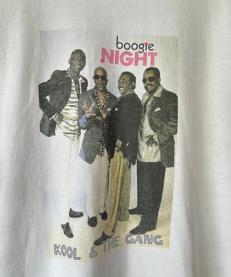 00s KOOL&THE GANG "boogie NIGHT" s/s tee