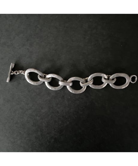 70s vintage modernist pewter bracelet