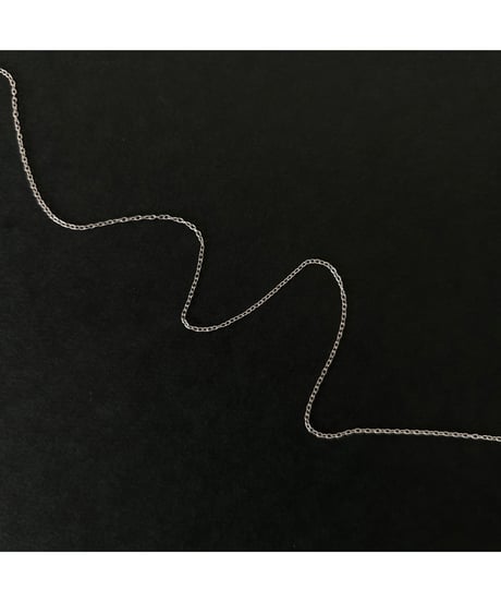DEAD STOCK Vintage Italy 925 tiny chain necklace Azuki ⑤