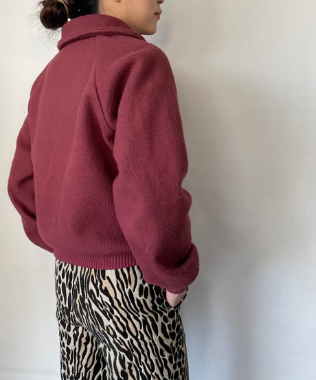 80s patagonia fleece / bordeaux