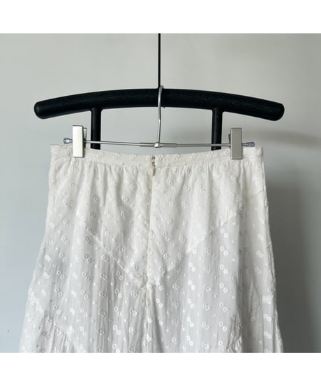 Floral embroidery skirt