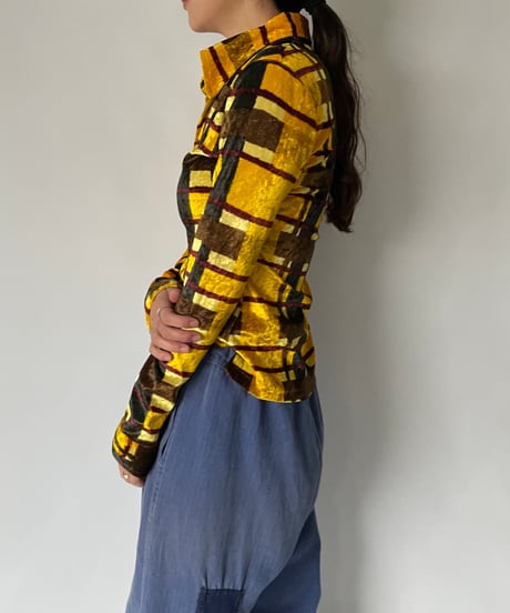 Europe velours pull over shirt