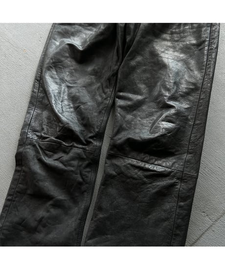 Europe Vintage Leather Pants