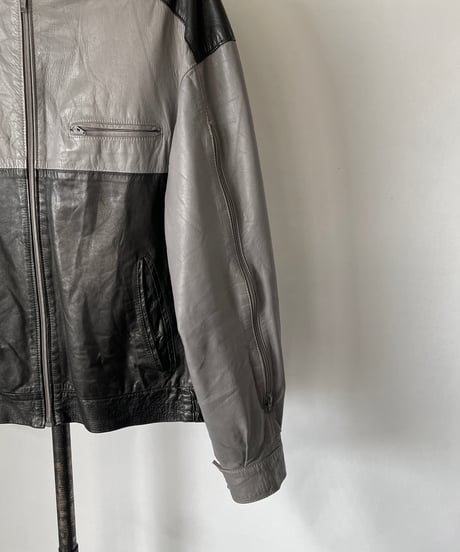 80s Two-tone Leather jacket