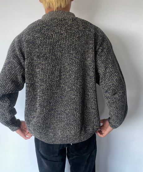 90s CLUB ROOM Half-button Melange Knit