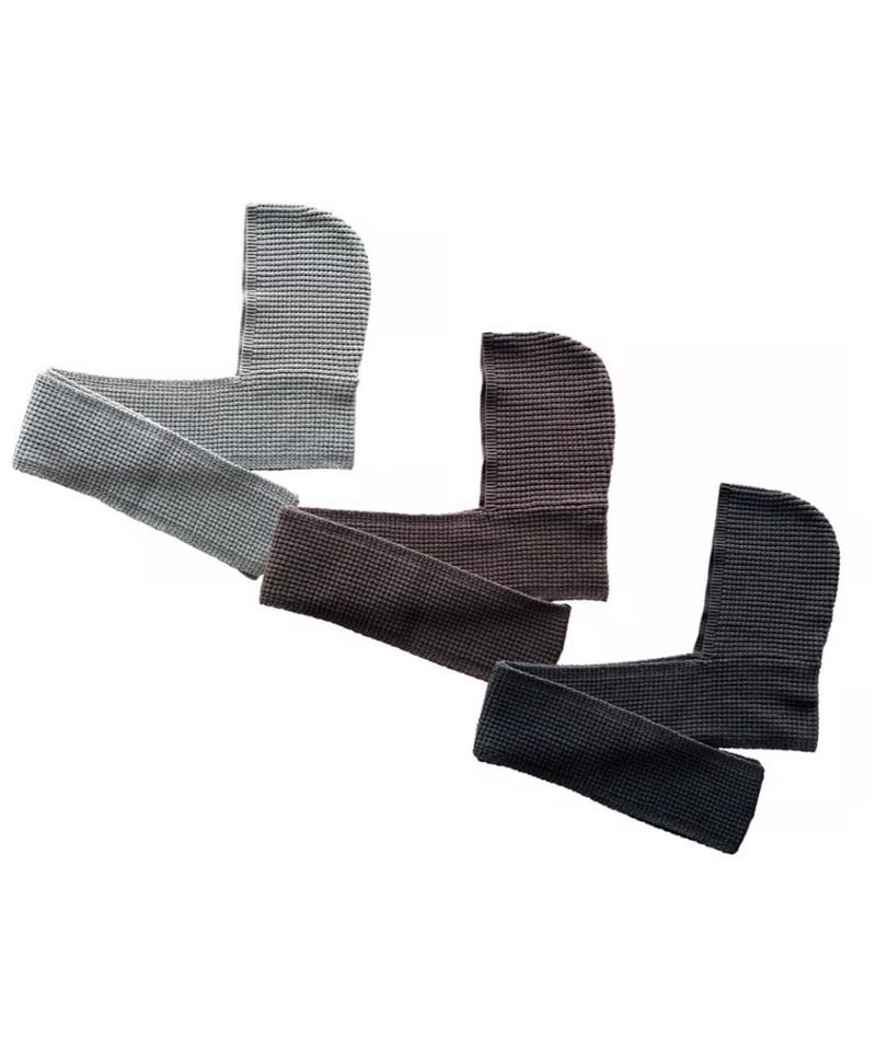 COMFORTABLE REASON ”Waffle Hood Scarf“ | Clout