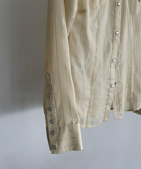 sheer Western Stripe shirt