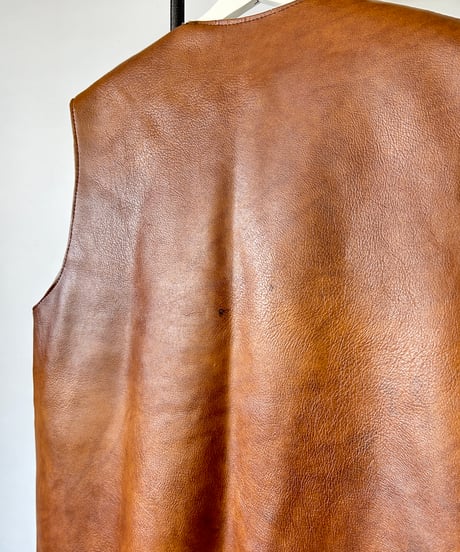 70s Euro Vintage Leather Vest