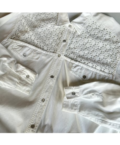 Flower Crochet Lace shirt
