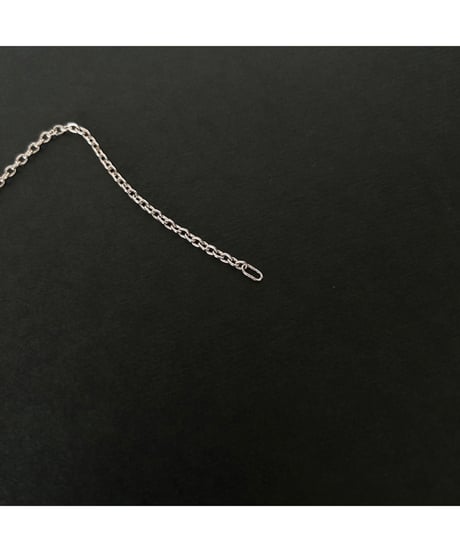 Vintage Sterling tiny chain necklace Azuki ③