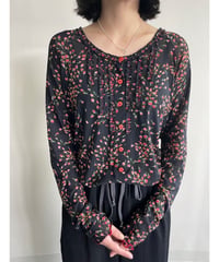 flower mesh cardigan