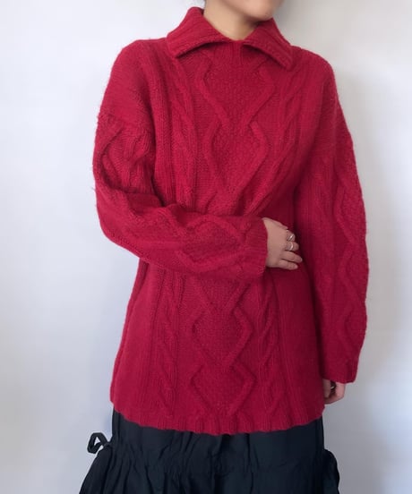 80-90s EUROPE aran knit