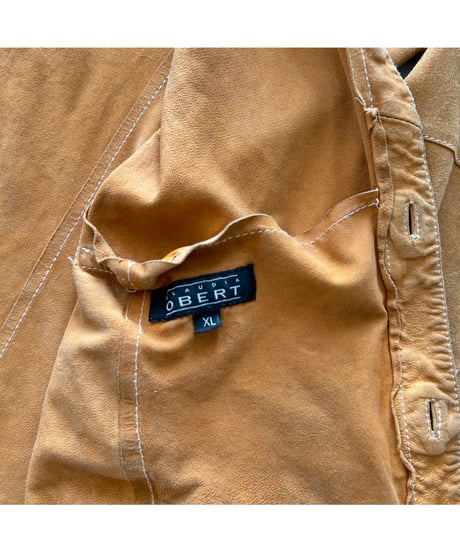 80s Vintage GOAT SUEDE LEATHER Shirt
