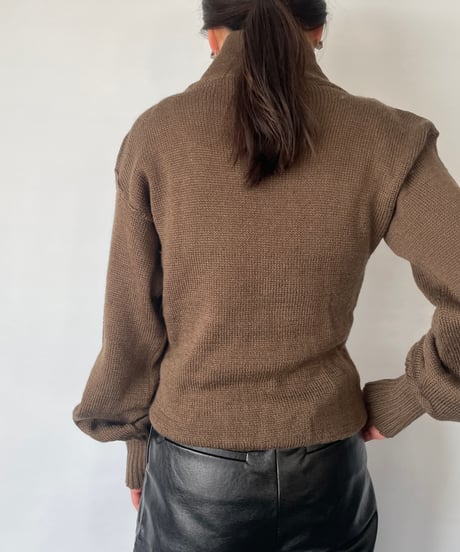 80s US ARMY HENLEYNECK Knit