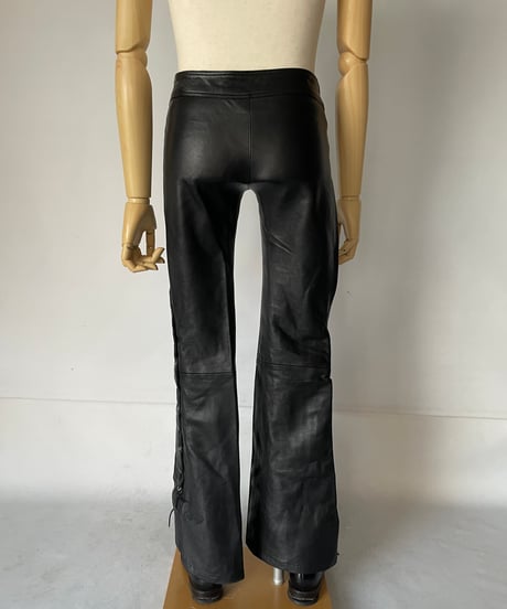 Lace up leather Pants