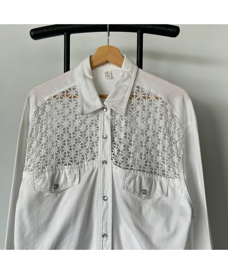 Flower Crochet Lace shirt