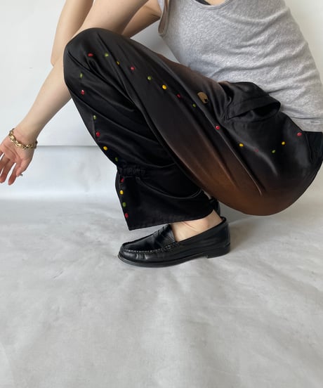 NAM "BELLOWS PANTS GEL STUDS" BLACK