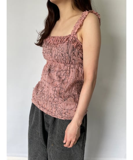 MADE IN ITALY flower camisole