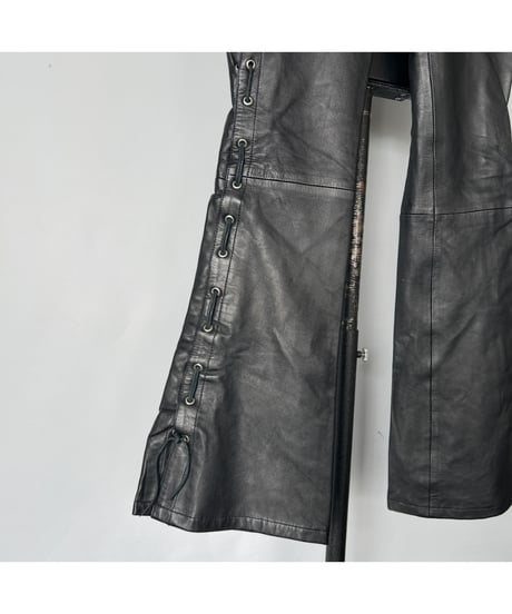 Lace up leather Pants