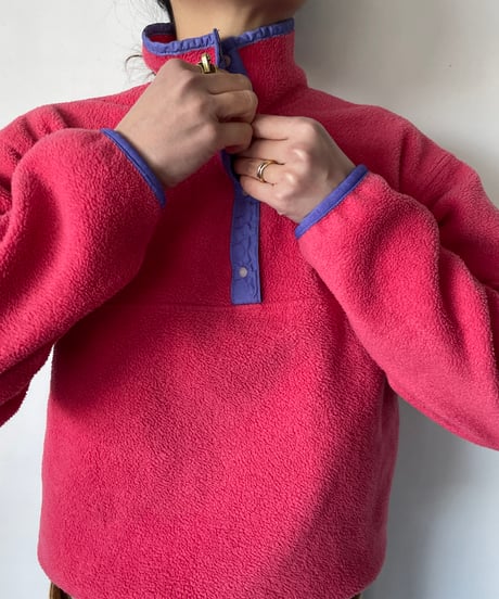 80s patagonia Synchilla Snap-T "pink"