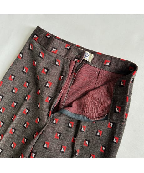 Geometric pattern pants