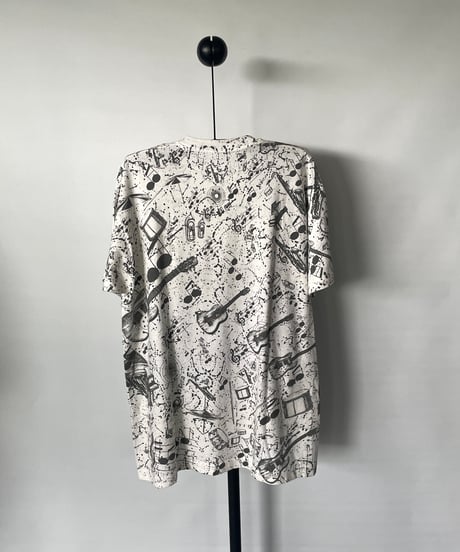 80-90s FRUIT OF THE LOOM "music" s/s tee XL