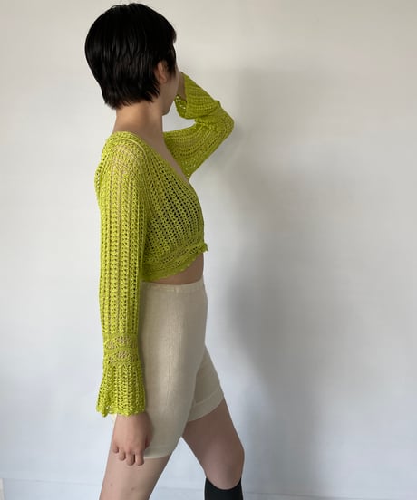 Crochet knit cardigan