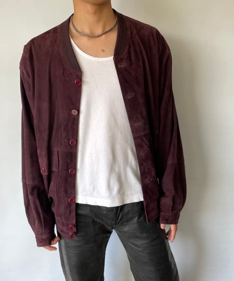 80s  europe Suede Blouson