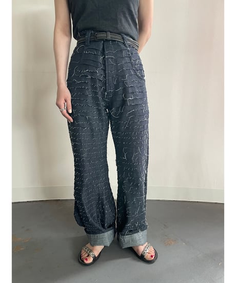 NAM "TRUMPET PANTS" (FRINGE DENIM)