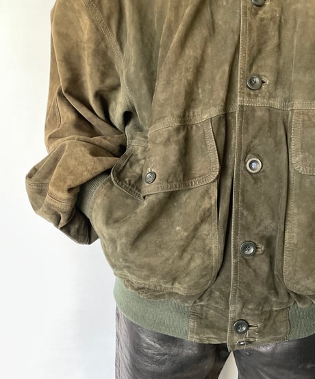 90s europe Suede Jacket