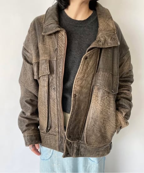 deer skin leather jacket