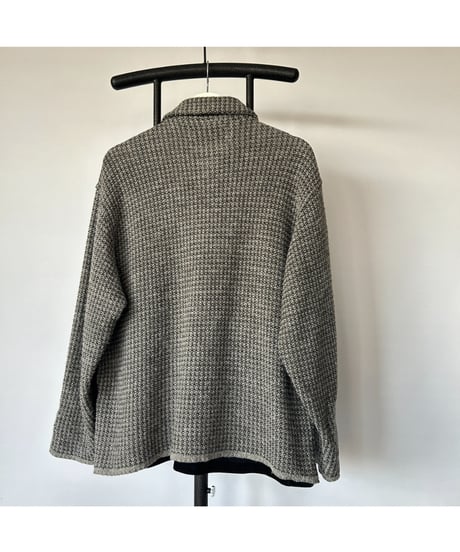 90s Suede×Wool Knit Pullover