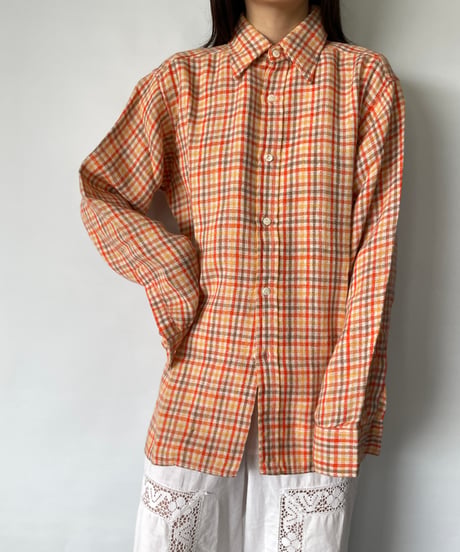 Dead Stock 70s Wool Linen Shirt