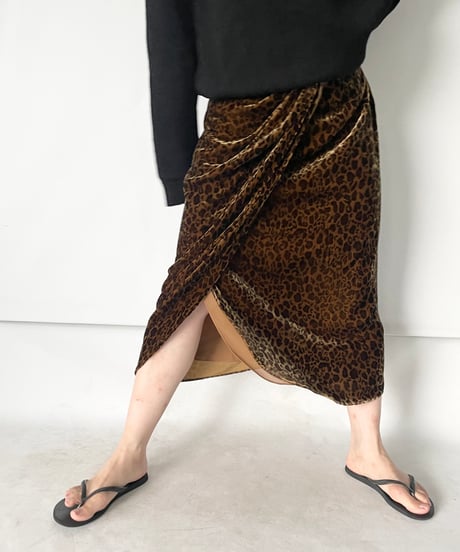 Ralph Lauren leopard silk skirt