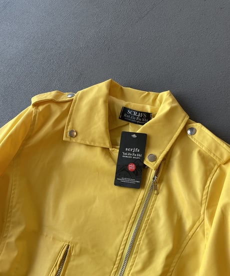 80-90s DEAD STOCK　”SCRJEF＂ vinyl riders jacket