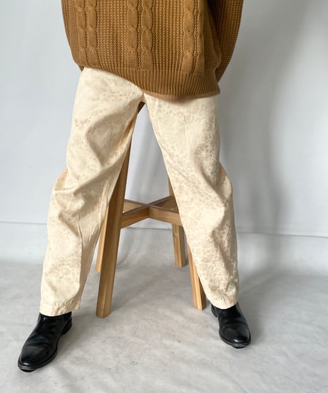 70s~80s Pajama pants (Flower pattern）