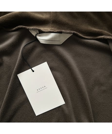 ANDER "VELOUR ZIP HOODIE"